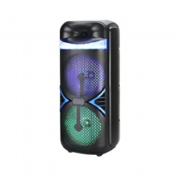 Double 8 inch Bluetooth battery speaker